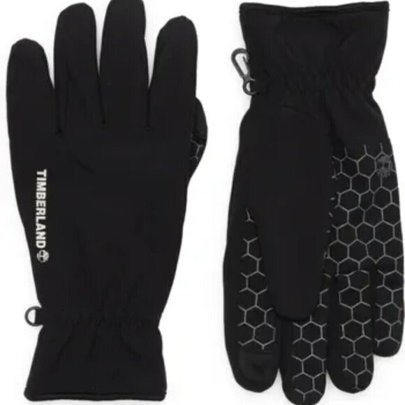 TIMBERLAND Mens Textured Palm Sport Gloves Black S/M - Picture 1 of 1